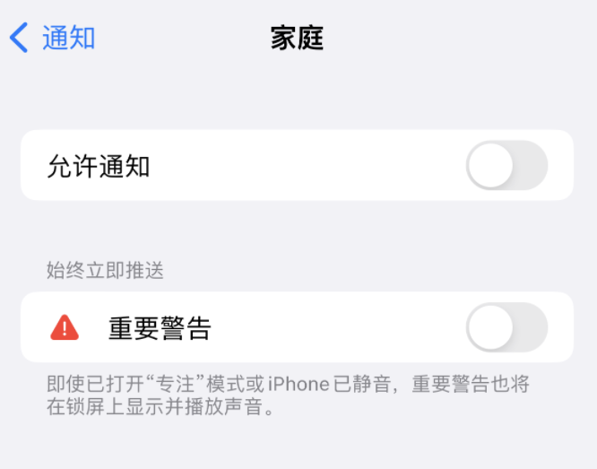 小板镇苹果14维修分享iPhone14系列机型弹出“家庭”警告后卡死如何解决 