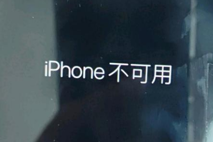 小板镇苹果服务网点分享锁屏界面显示“iPhone 不可用”如何解决 